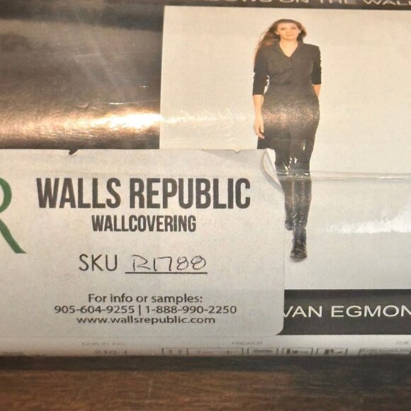 New Walls Republic Allure Red Black Stripe Wallpaper Lot of 3 Rolls R1788 - Picture 6 of 11